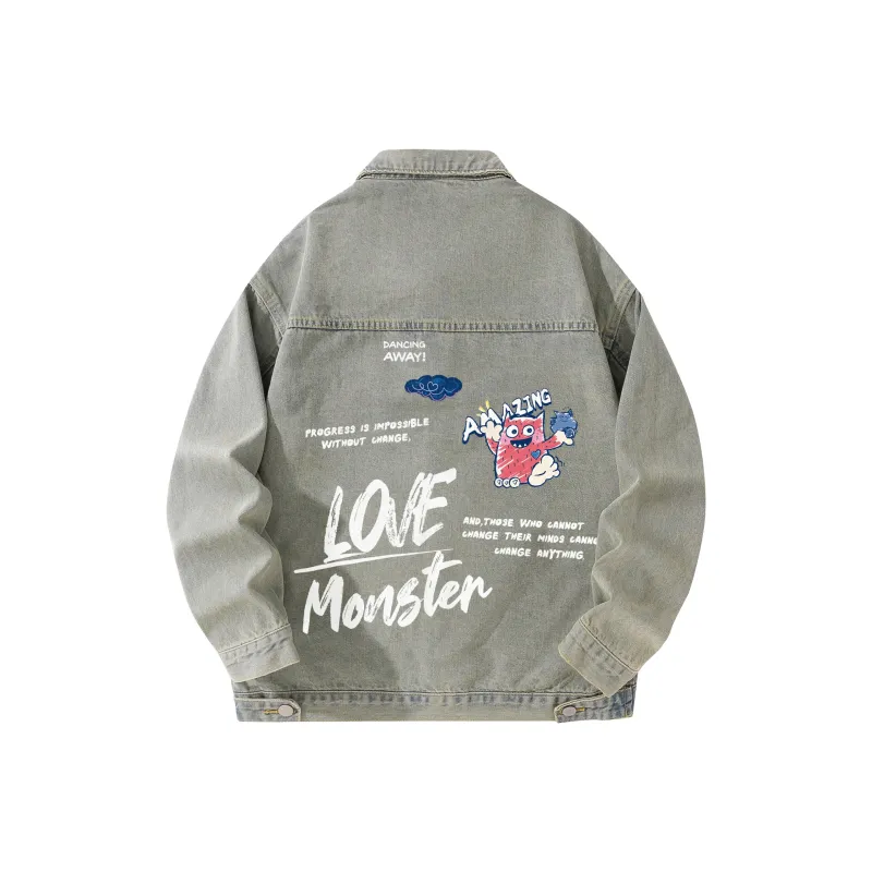 Love Monster Denim Jacket Unisex-5