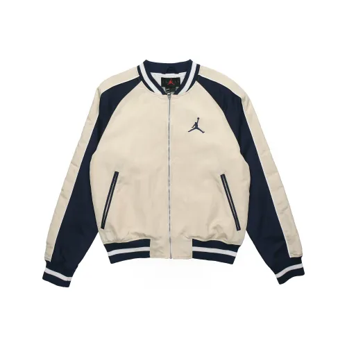Jordan Baseball Jacket Men's Light Milk White