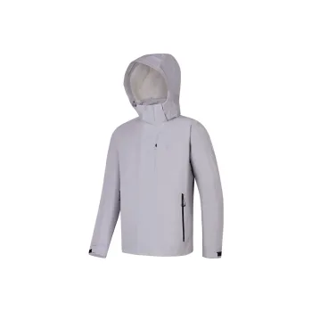FILA Fitness Series Waterproof And Warm Windbreaker Jacket Unisex New Tile Gray