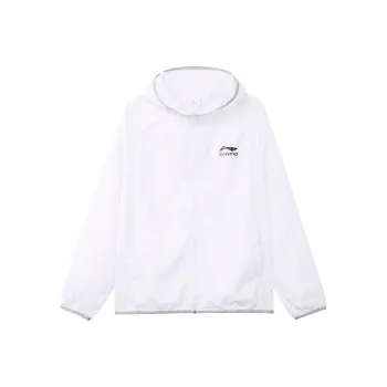 LiNing Breathable Quick Dry Sun Protection Clothing Men's White