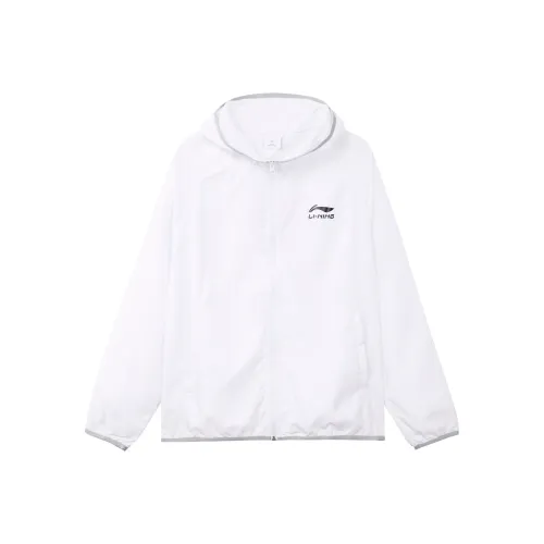 LiNing Breathable Quick Dry Sun Protection Clothing Men's White