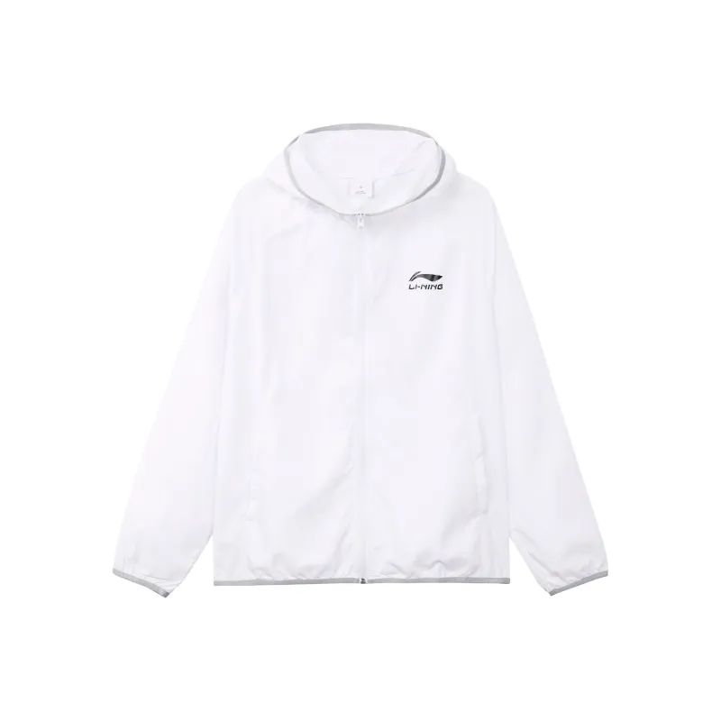 LiNing Breathable Quick Dry Sun Protection Clothing Men's White-0