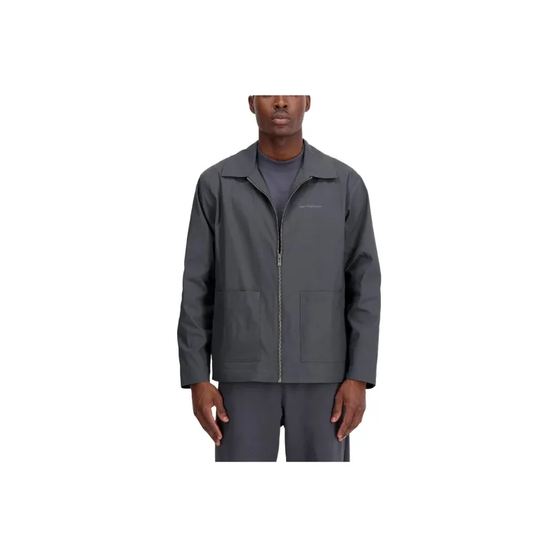 New Balance NB Athletic Linear Jackets & Coats Men's Gray-0