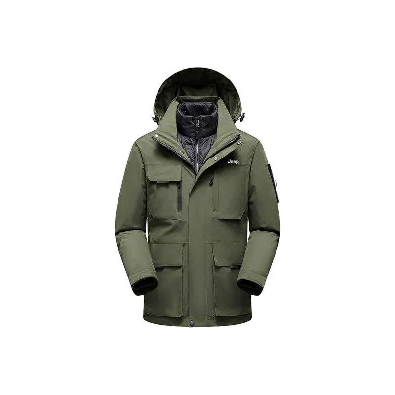 Jeep Wear Resistant Water Resistant Windproof Windbreaker Jacket Unisex-11