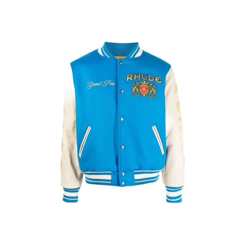 RHUDE Grand Prix Varsity Jacket-0