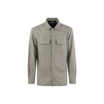 Brunello Cucinelli Flap Pocket Long Sleeved Shirt