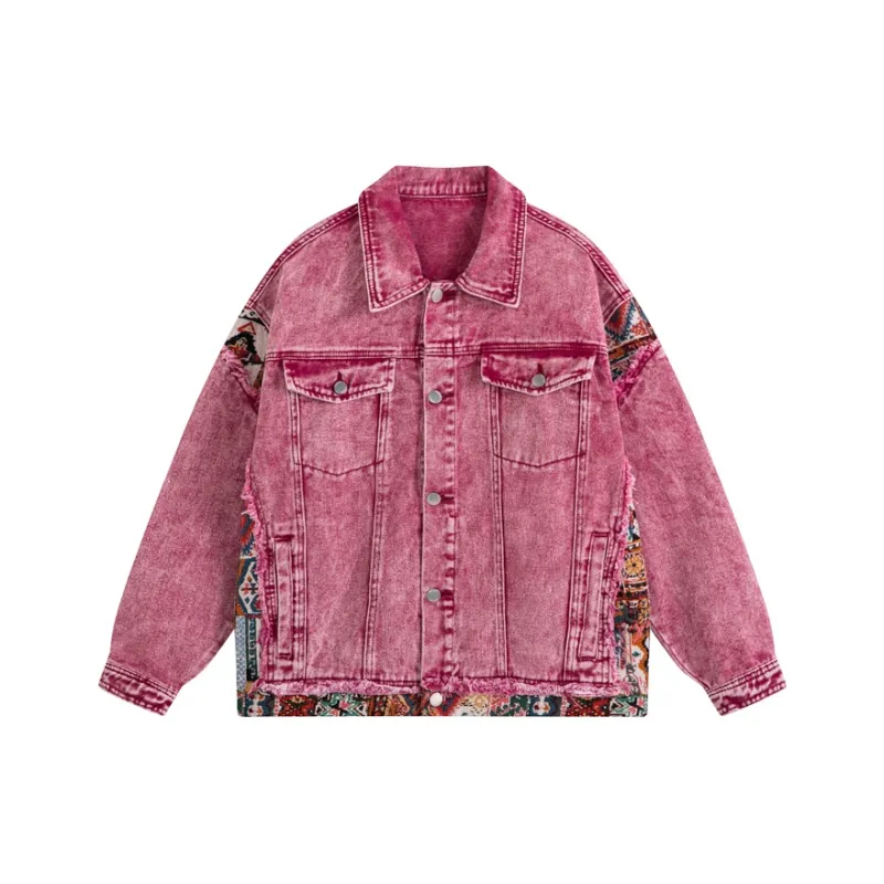 COMGM Denim Jackets Unisex Red-0
