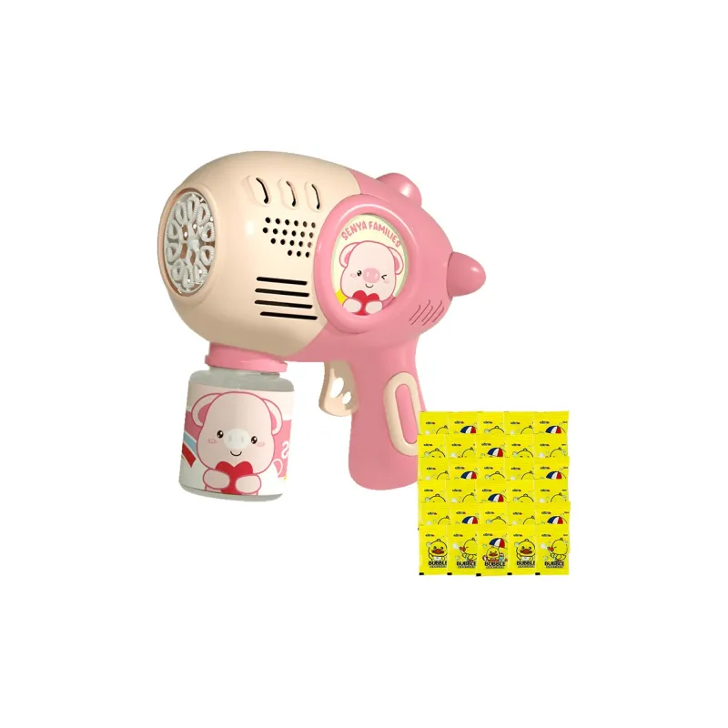 BIG TAYLOR Pink Piglet, Handheld Fully Automatic 10 Hole Bubble Blower, Outdoor Toy Bubble Machines-17