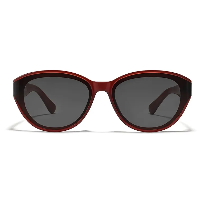 Sagawa TR/Memory Plastic Plate Frame Cat Eye Sunglasses Unisex-9
