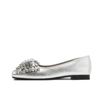 CAMEIDO Casual Single Shoes Women's Silver
