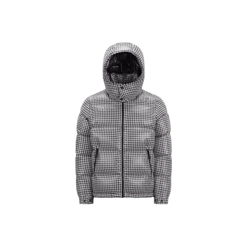 Fragment Design X MONCLER GENIUS MONCLER GENIUS X Fujiwara Hiroshi FRGMT Down Jackets Unisex Black White-0