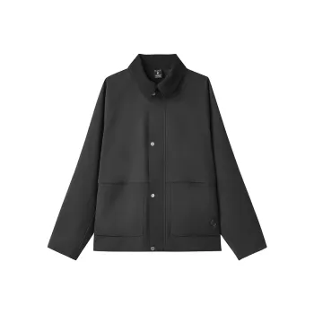 Skechers Elegant Diamond Collection Sports Lifestyle Collection Jacket Men's Carbon Black