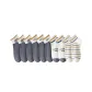 10-6 3 Dark Gray Letter+3 Gray A+A+2 Ribbed Cuff Double Stripe+2 Pinstripe