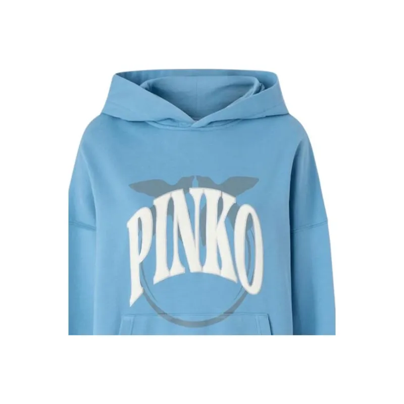 PINKO Logo print Hoodie-2