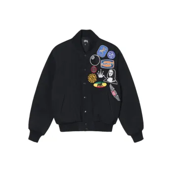Stussy Baseball Jerseys Men Black