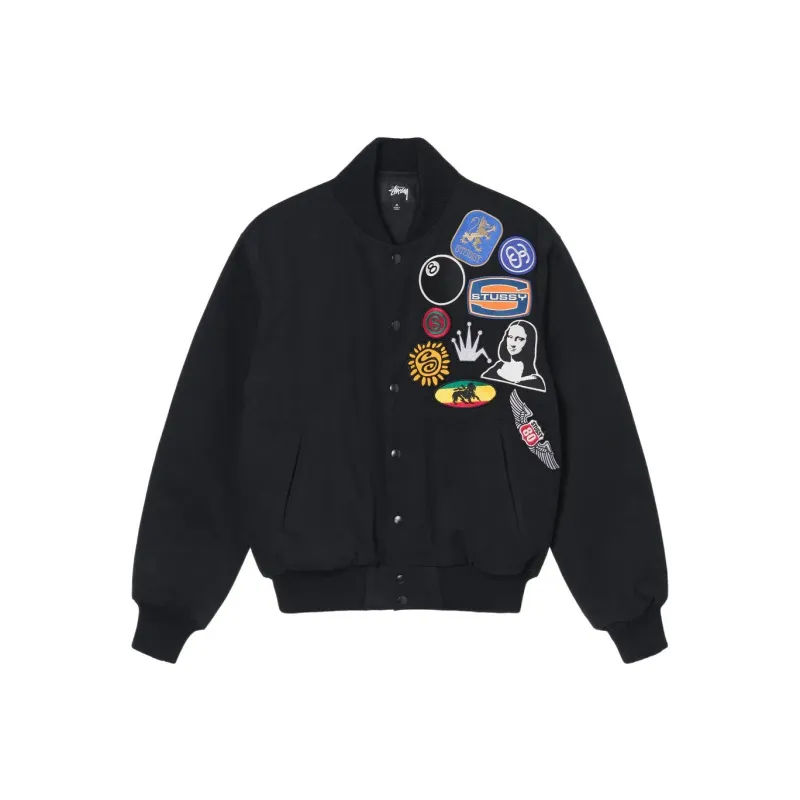 Stussy Baseball Jerseys Men Black-0