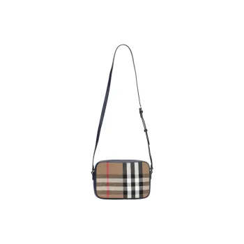 Burberry Cow Leather Crossbody Bag Shoulder Bag Unisex Birch Brown