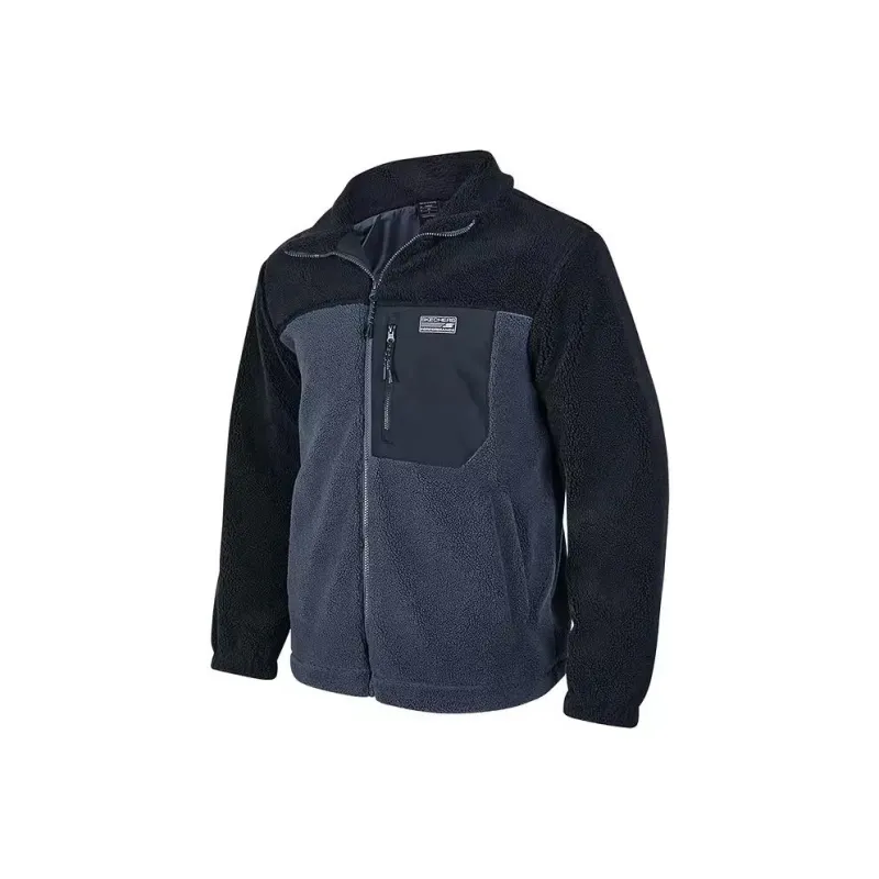 Skechers Velvet feel Coat Unisex Ink Gray-0