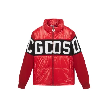 GCDS Puffer Jackets Men Red