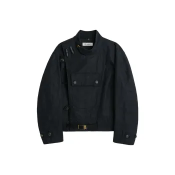 OUR LEGACY Off-centre High-neck Jacket