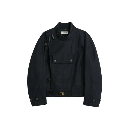 OUR LEGACY Off-centre High-neck Jacket