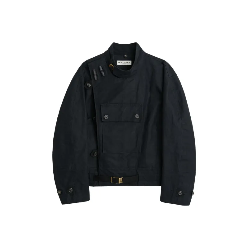 OUR LEGACY Off-centre High-neck Jacket-0