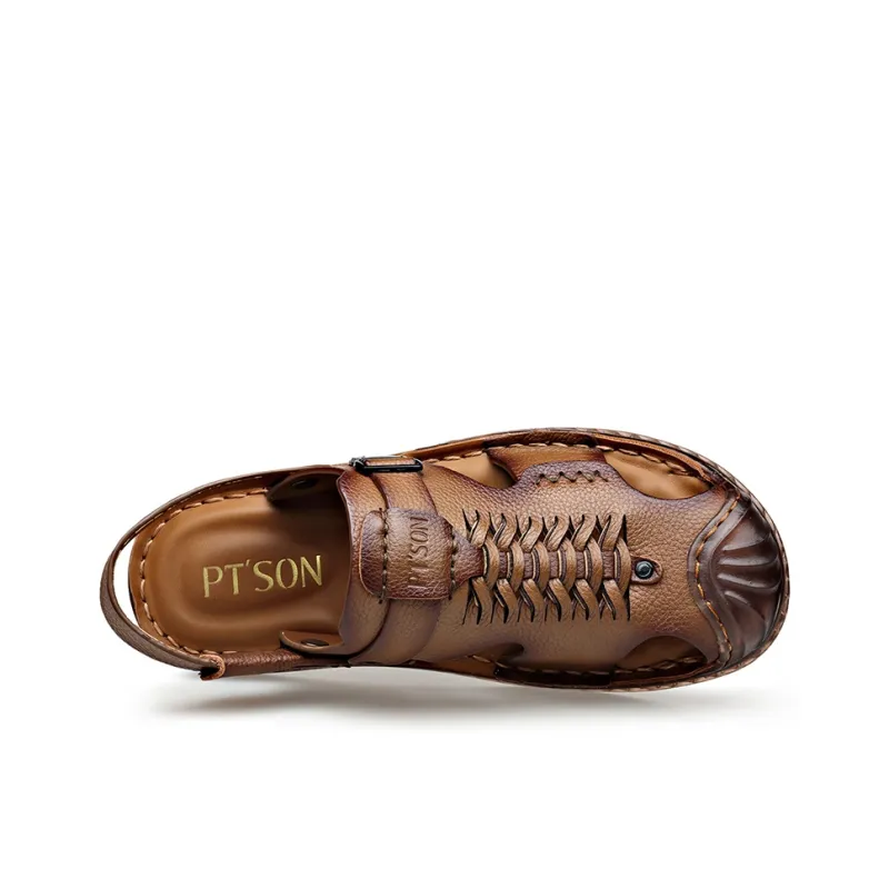 PT'SON Beach Sandals Men's Yellow-2