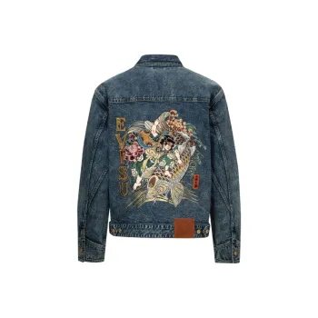 EVISU Embroidered Denim Jacket