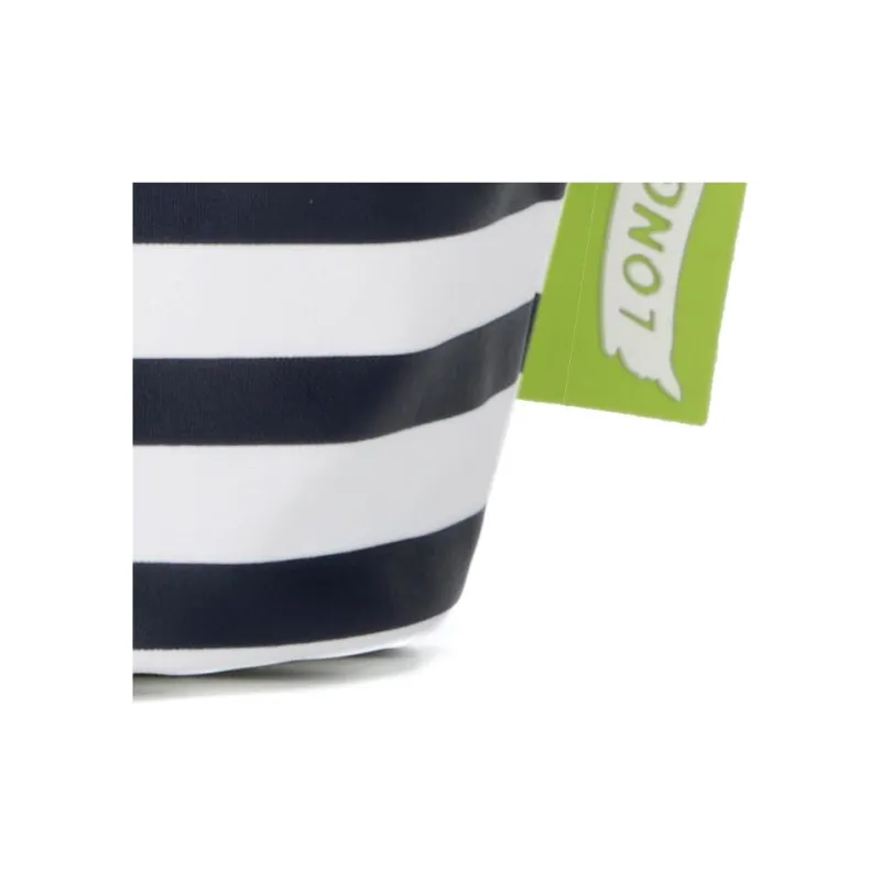 LONGCHAMP Le Pliage Cow Leather Trim Bucket Bag Clutch Extra Small Women's Blue White-4
