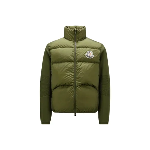 Moncler Padded Corduroy Series Down Jackets Men Dark Green