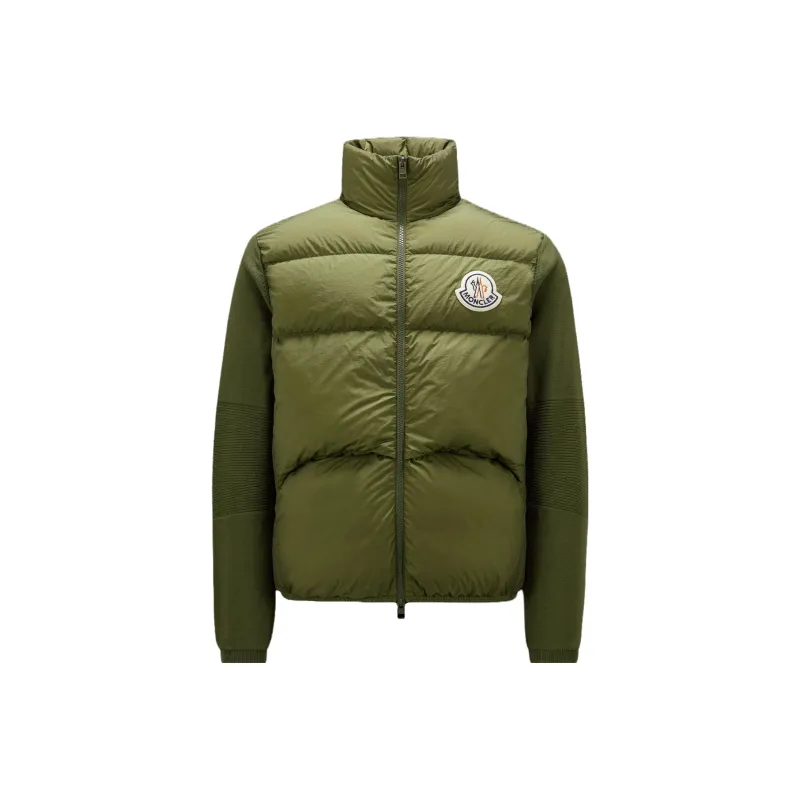 Moncler Padded Corduroy Series Down Jackets Men Dark Green-0