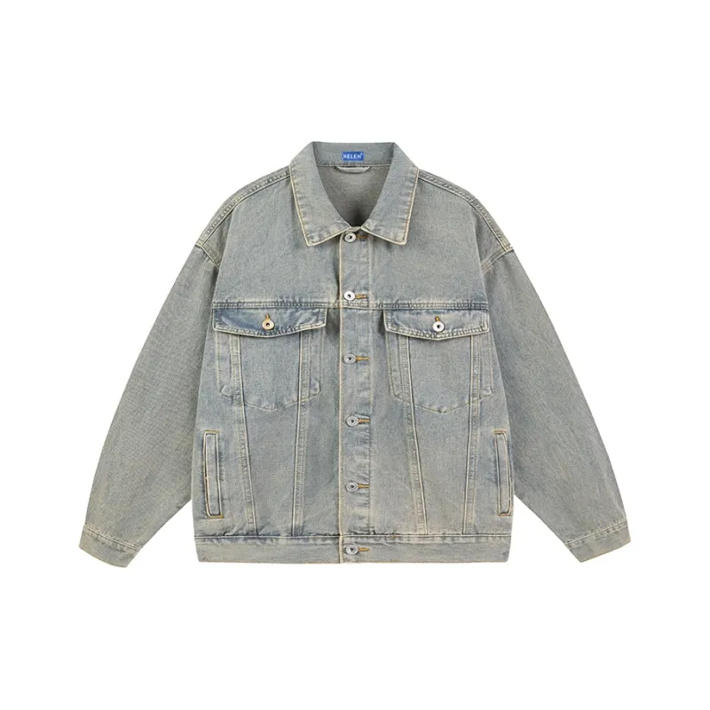 HELEH Denim Jacket Unisex Yellow Mud-0