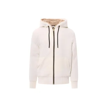 Moose Knuckles Logo Motif Plaque Zipped Hoodie