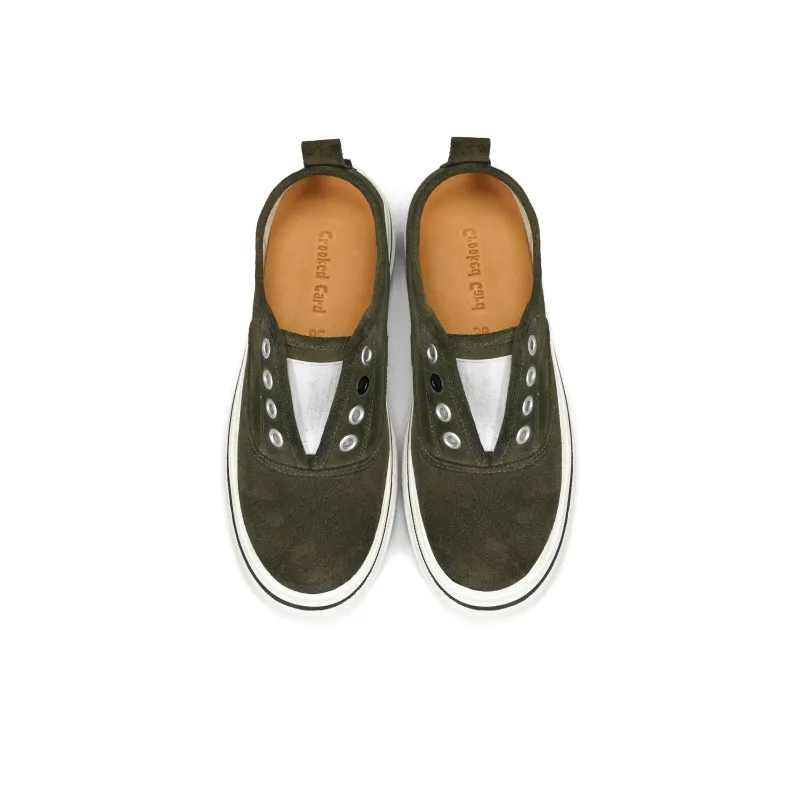 CROOKED CARD Slip Resistant Height Increasing Abrasion Resistant Low Top Skateboard Shoes Women's-11