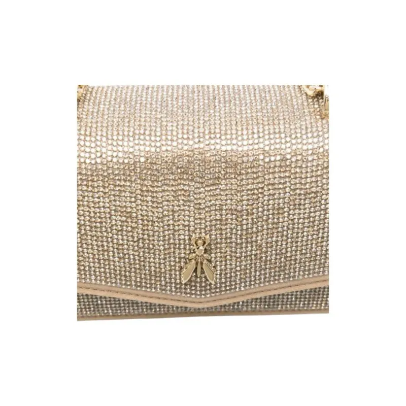 Patrizia Pepe Fly Bamby Rhinestone embellished Shoulder Bag-2