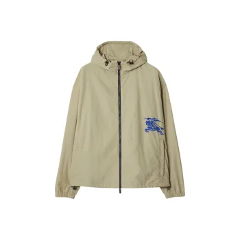 Burberry Ekd Printed Hooded Zipped Jacket