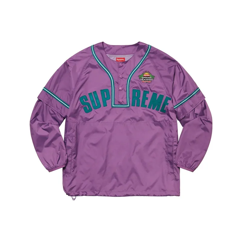 Supreme Snap Off Long Sleeve Baseball Top-4