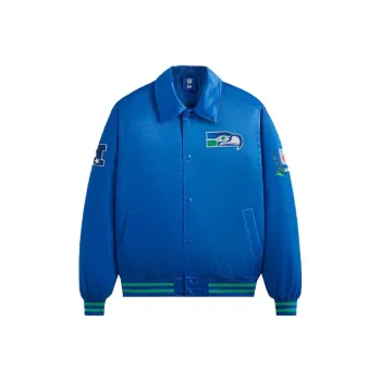 KITH X Nfl Seahawks Satin Bomber Jacket