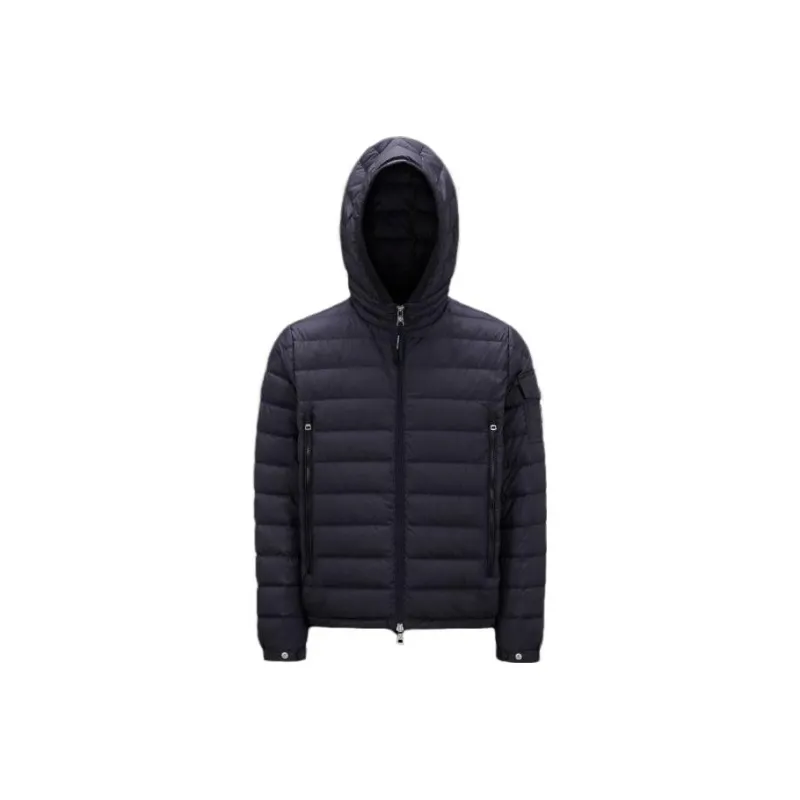 Moncler Galion Logo Patch Zip Up Down Jacket-0