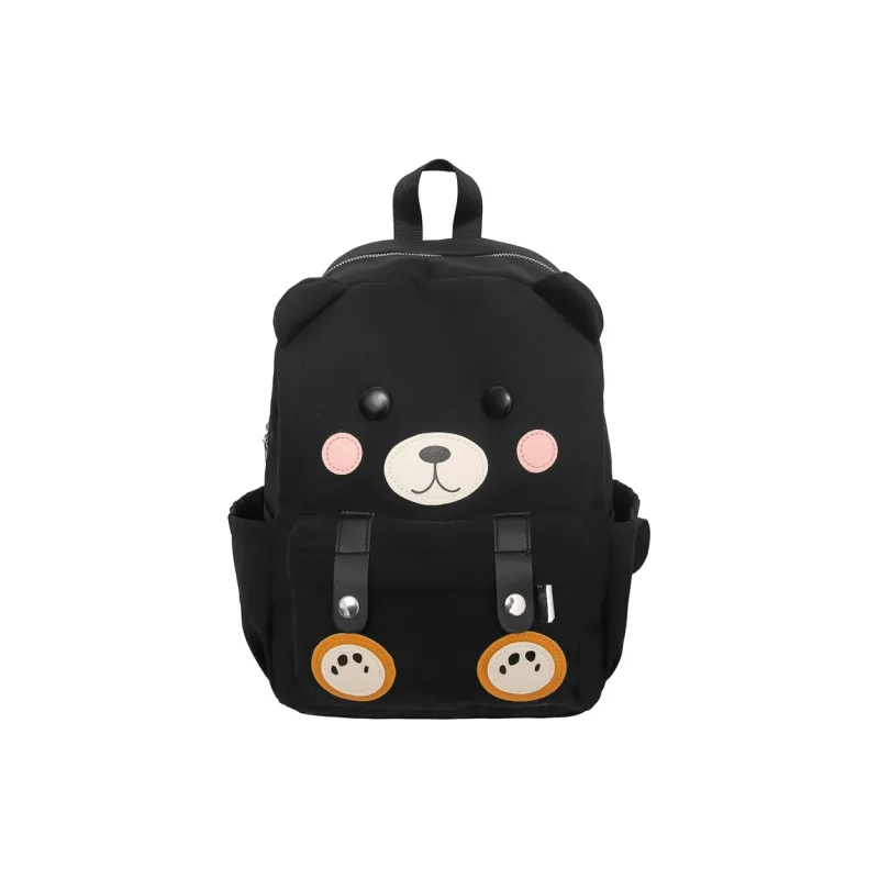 XIANGSU Nylon Backpack Women's Brown/White/Black-14