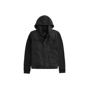 Hollister Jackets Men Black