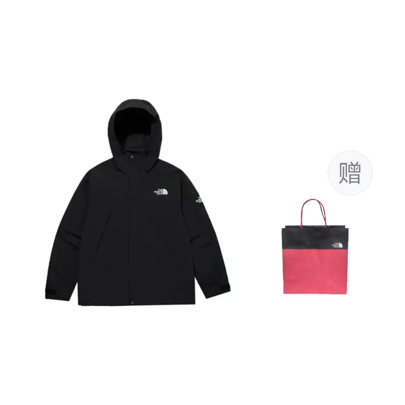 THE NORTH FACE Waterproof And Windproof Windbreaker Jacket Unisex Black-0
