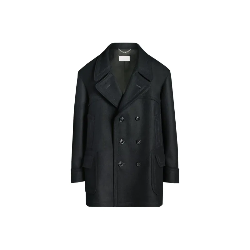 Maison Margiela Oversized Caban Button Up Coat-0