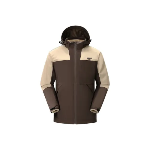 JEEP SPIRIT Urban Living/Travel/Commuting Water Resistant Windproof Wear Resistant Warm Windbreaker Jacket Unisex