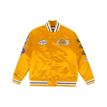 Mitchell & Ness Baseball Jacket Unisex Gold