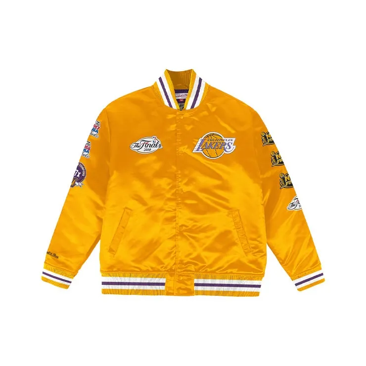 Mitchell & Ness Baseball Jacket Unisex Gold-0