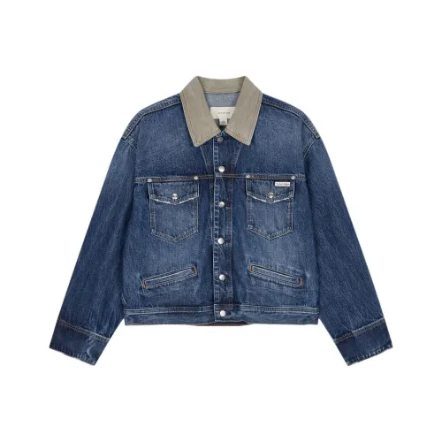 CALVIN sandales Denim Jacket Men's Dark Blue