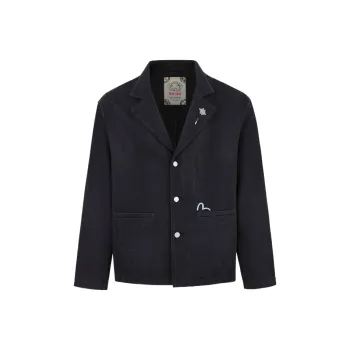 EVISU SS25 Jackets Coats Men's Denim Black