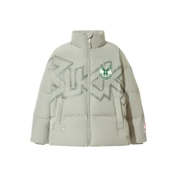 JACK JONES· x NBA Bucks Team Down Jacket Men's Sage Green