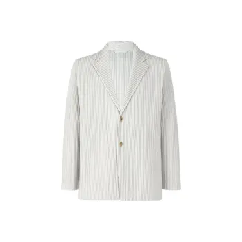 ISSEY MIYAKE Jackets Coats Men's Light Gray